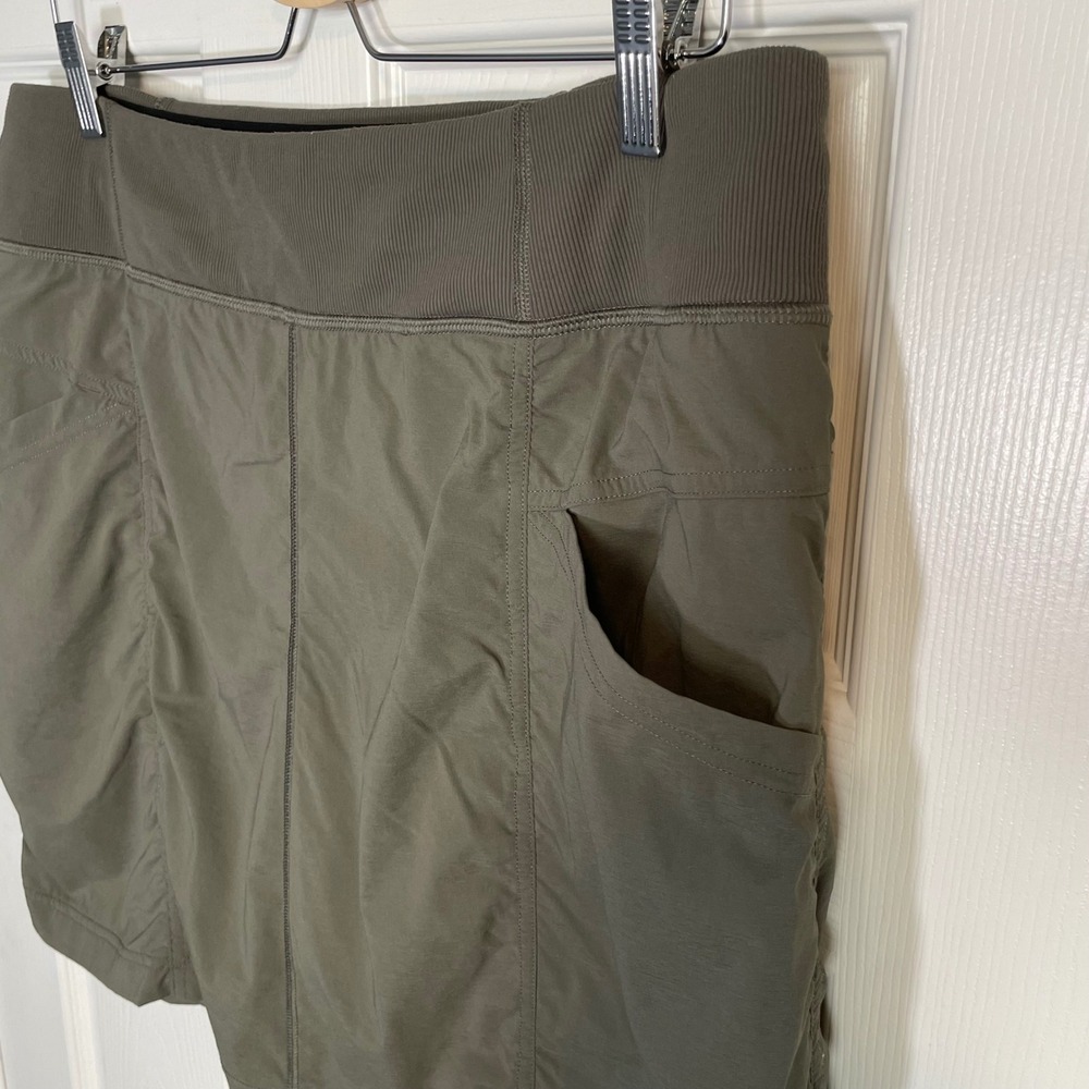 prAna Skort Womens XL Olive Hiking Athletic Skirt Shorts - Picture 8 of 12